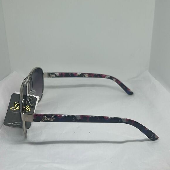 Giselle Contemporary Collection Aviator Sunglasses – UV400 Protection, Floral Ar - Picture 2 of 3